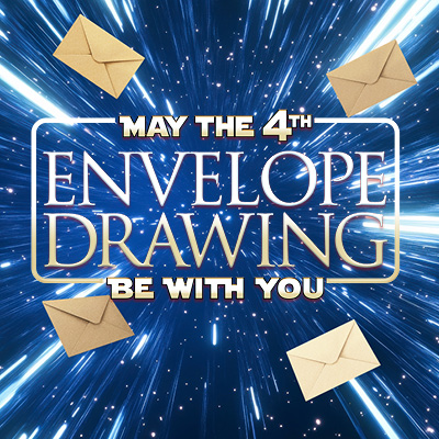 May the 4th Be With You Envelope Drawing